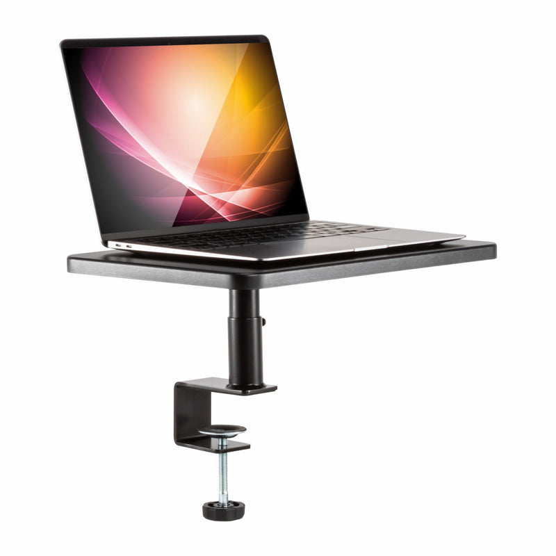 Studio Photo Ascend Monitor Stand with laptop three quarter view