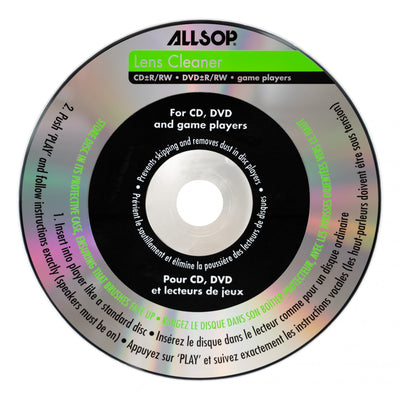 Studio image Allsop Lens Cleaner disc top view