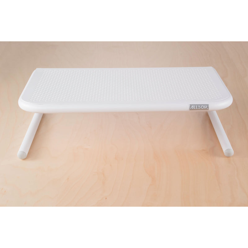 Studio Image Metal Art Jr Monitor Stand White front view