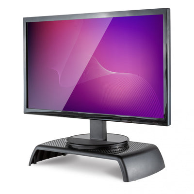 Studio image Ergoriser monitor stand with monitor shown on top