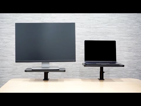 Video Ascend Monitor Stands - preview image shows laptop and monitor on stands