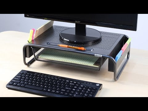 Video Metal Art Organizer 5 Monitor Stand - preview shows monitor on stand